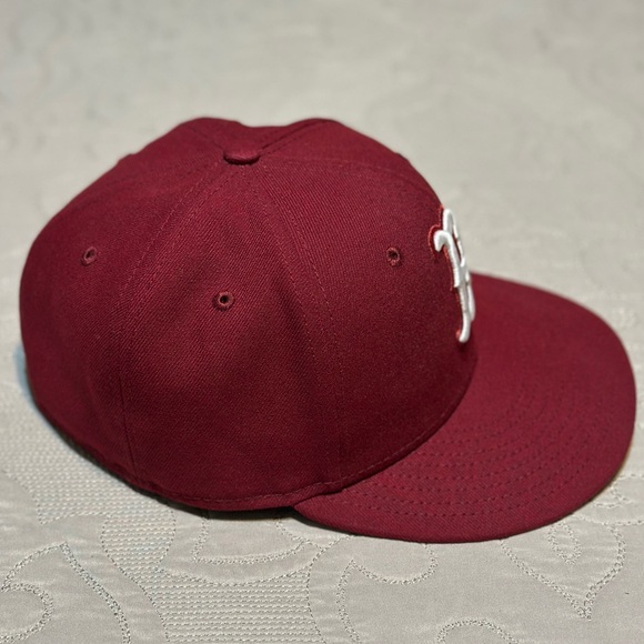 NWOT, Cardinal & White Boston RedSox New Era 59Fifty Fitted Hat, Size - 7 1/8 - Picture 9 of 12